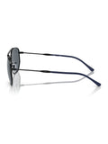 Ray-Ban black irregular sunglasses with blue lenses - British product
