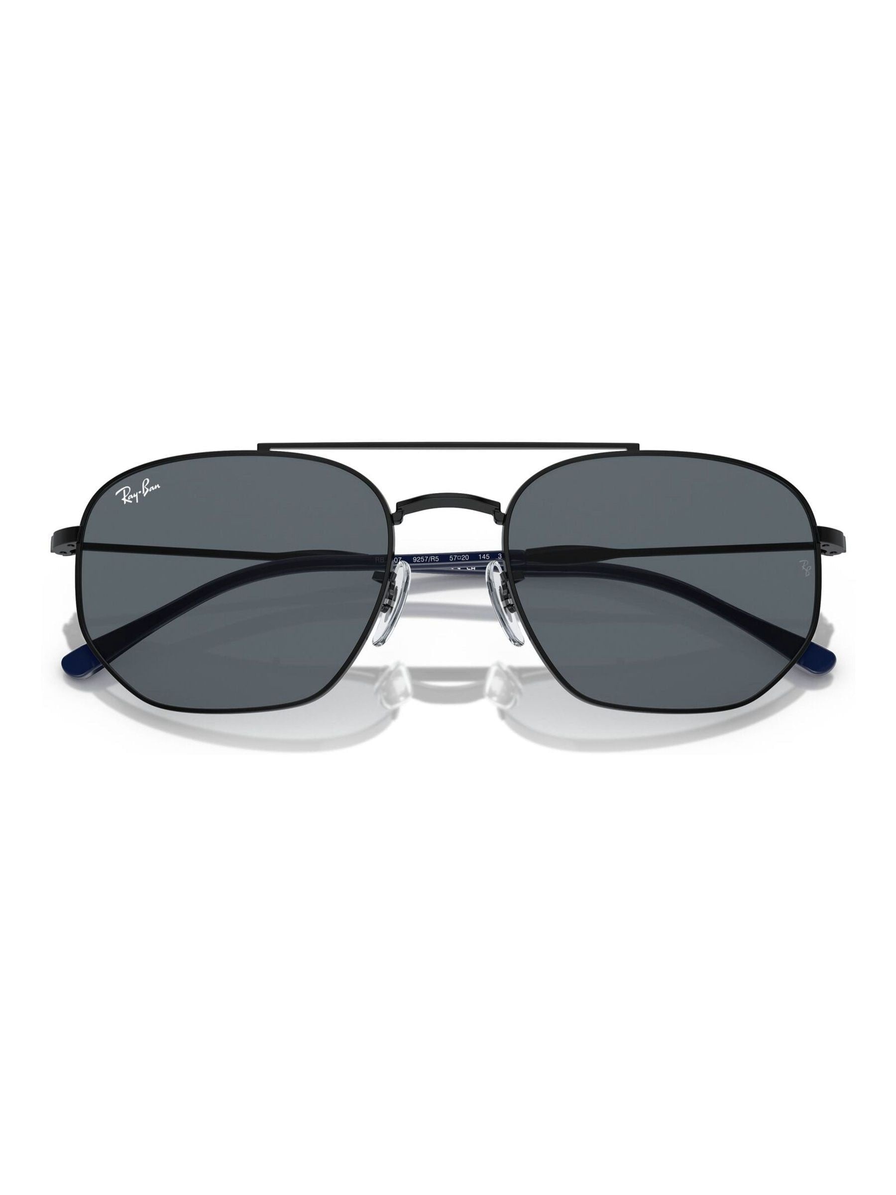 Ray-Ban black irregular sunglasses with blue lenses - British product
