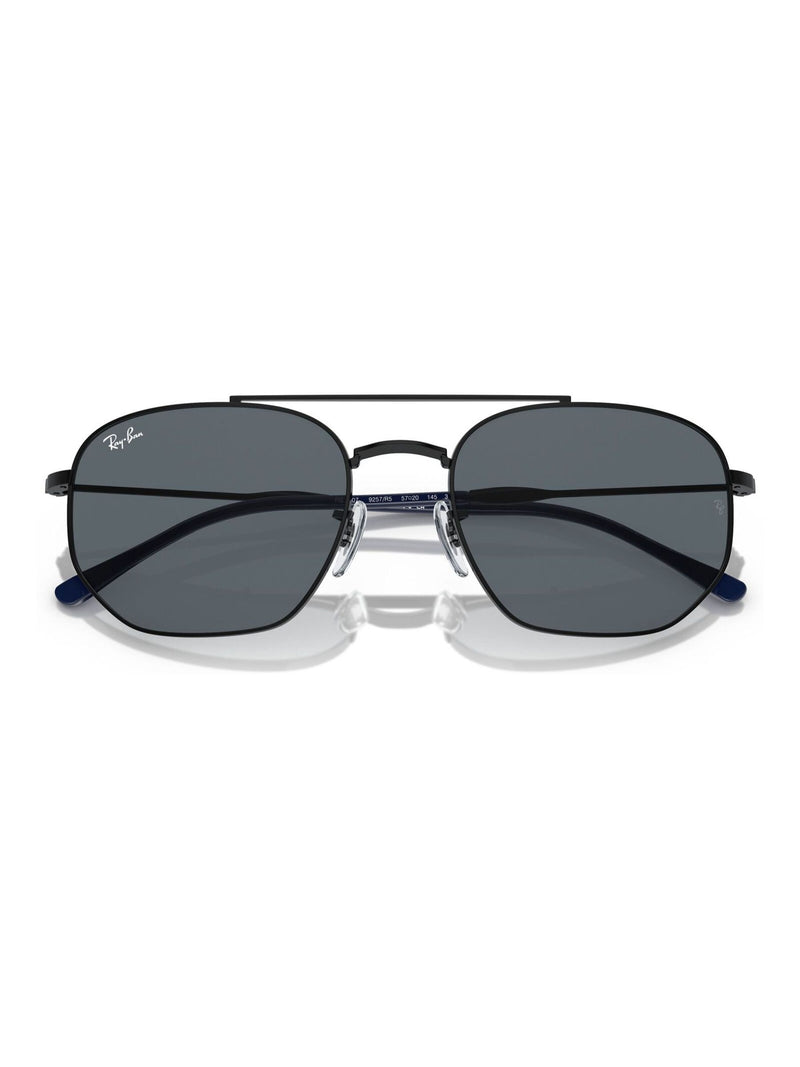 Ray-Ban black irregular sunglasses with blue lenses - British product