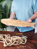 Oakdene personalised bamboo fishing ruler 60cm - British product