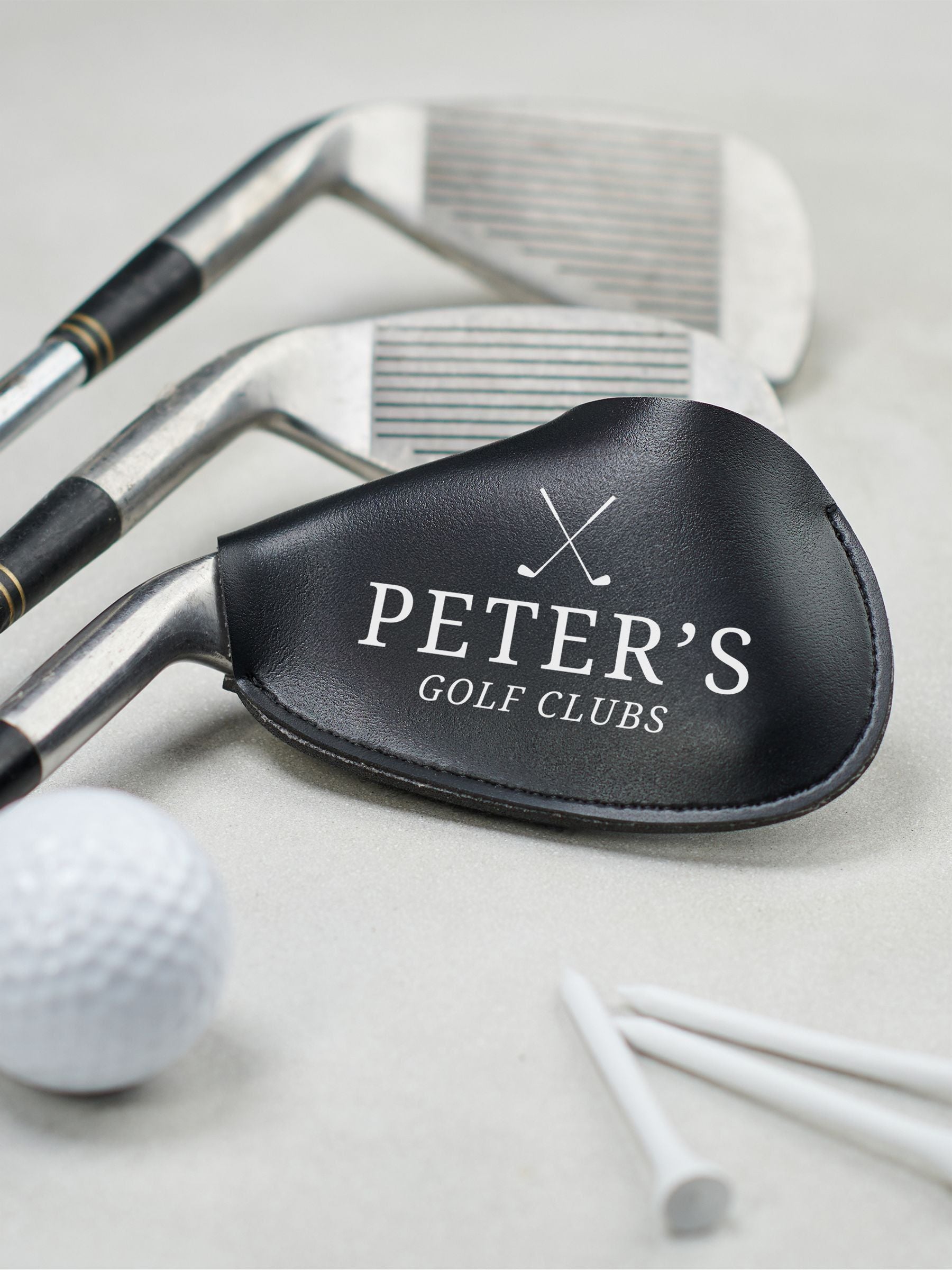 Oakdene personalised faux leather golf club cover - British product