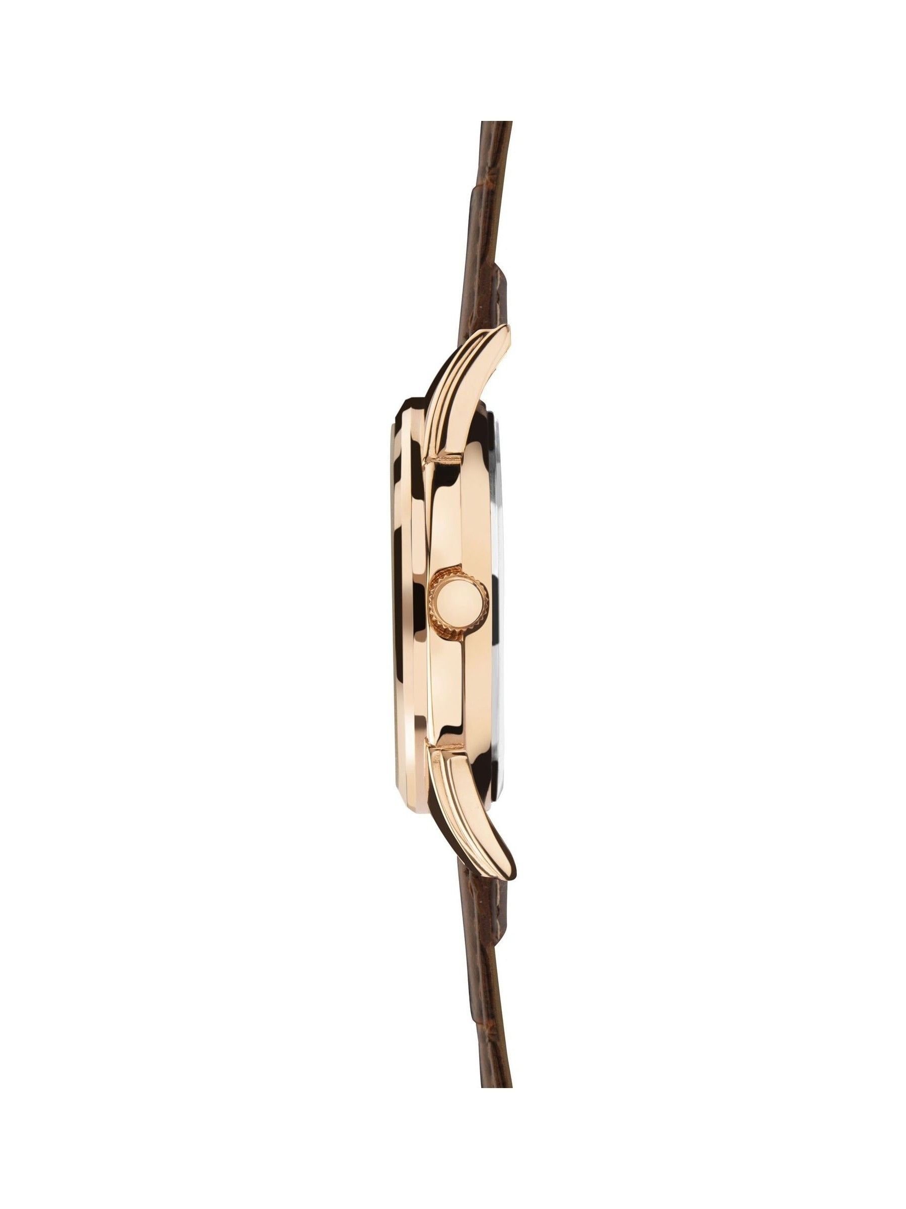 Limit Analogue Watch Brown Strap 40mm, imported from the UK