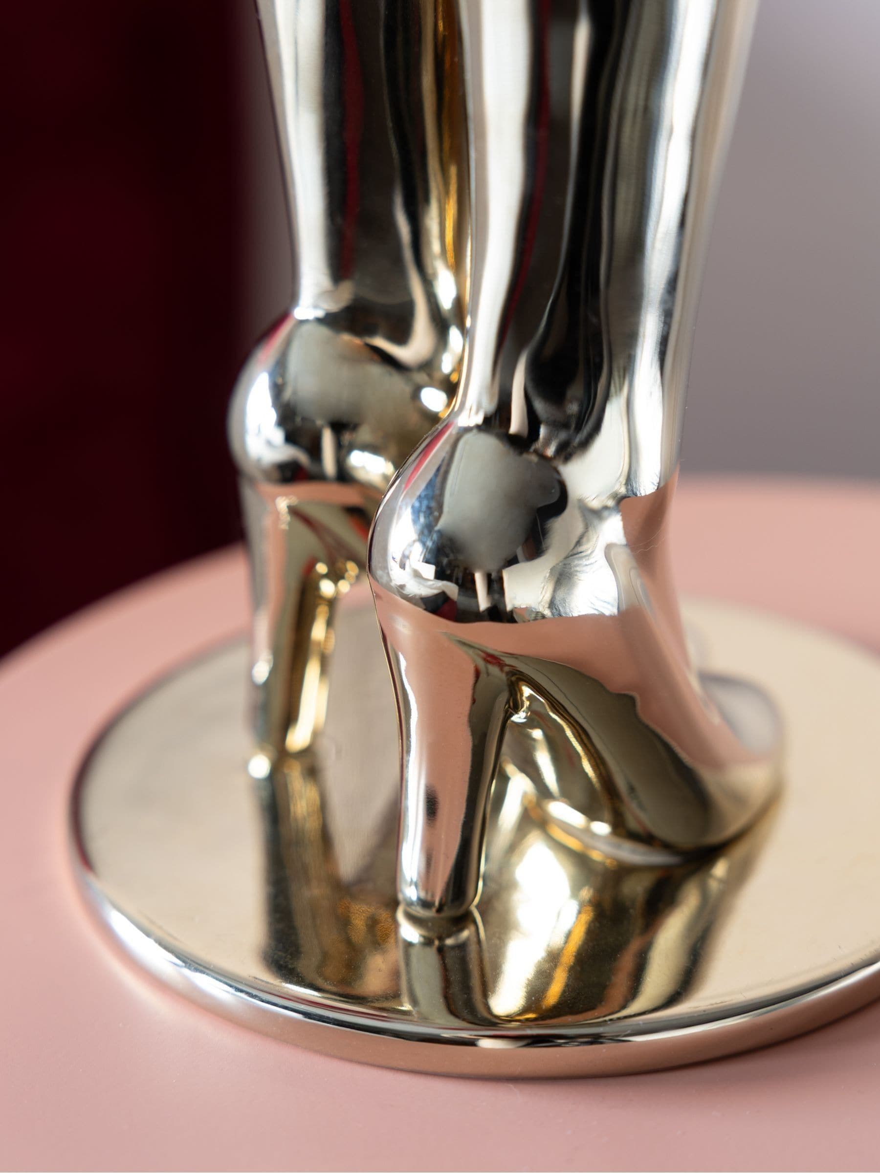Rockett St George gold Marilyn Monroe legs vase 28.5cm, UK version