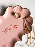 Rockett St George pink Marilyn Monroe trinket tray 13cm width - British product