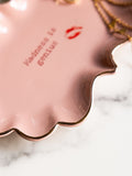 Rockett St George pink Marilyn Monroe trinket tray 13cm width - British product