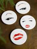 Rockett St George Marilyn Monroe cream ceramic coasters set, UK version