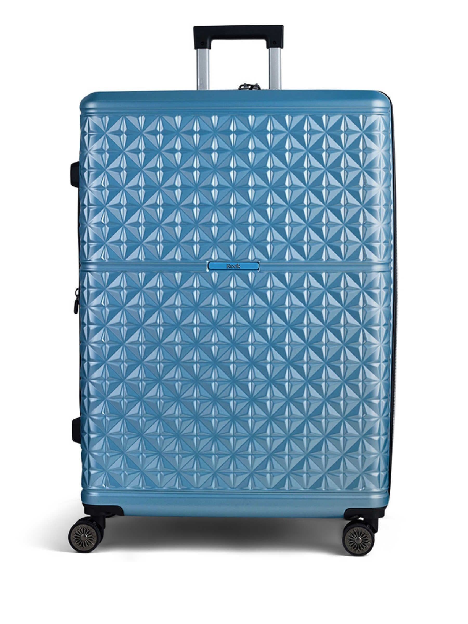 Rock Luggage Blue Large Maya Suitcase