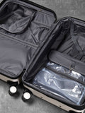Rock Luggage white medium Alpine suitcase, imported from the UK