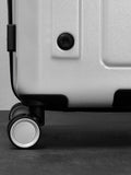 Rock Luggage white medium Alpine suitcase, imported from the UK