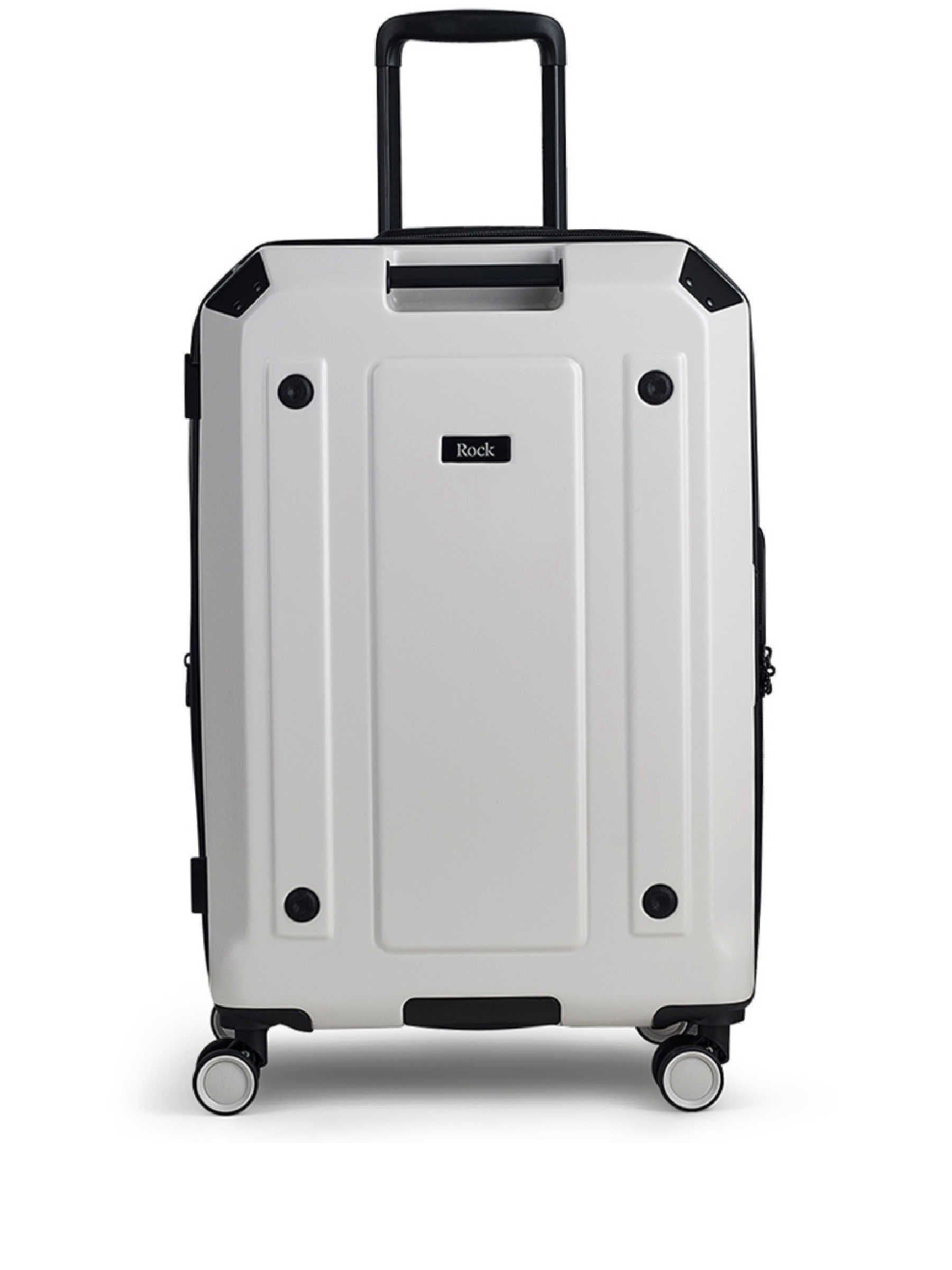 Rock Luggage White Medium Alpine Suitcase