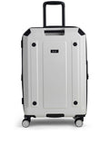 Rock Luggage white medium Alpine suitcase, imported from the UK