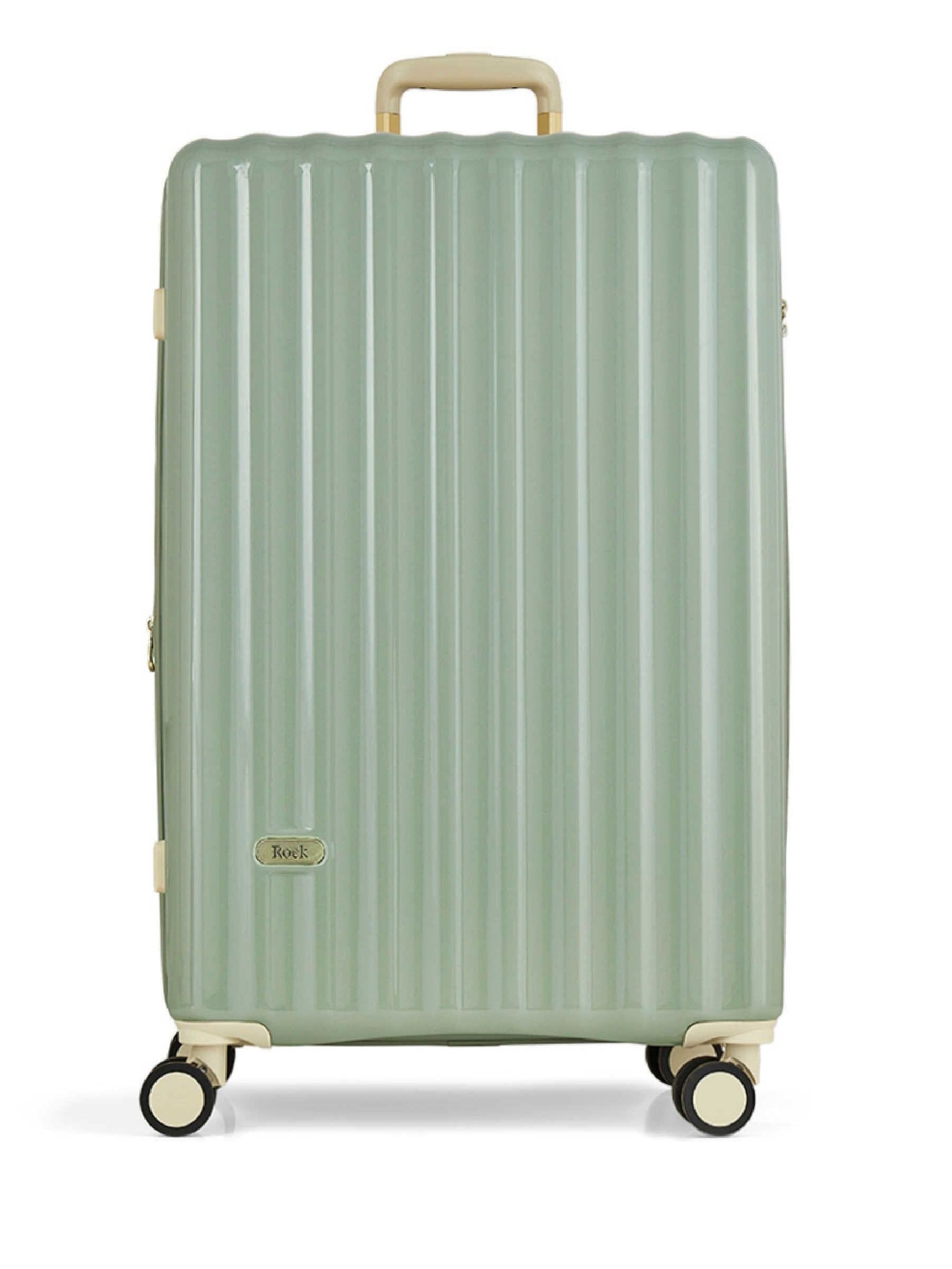 Rock Luggage Green Large Primrose Suitcase
