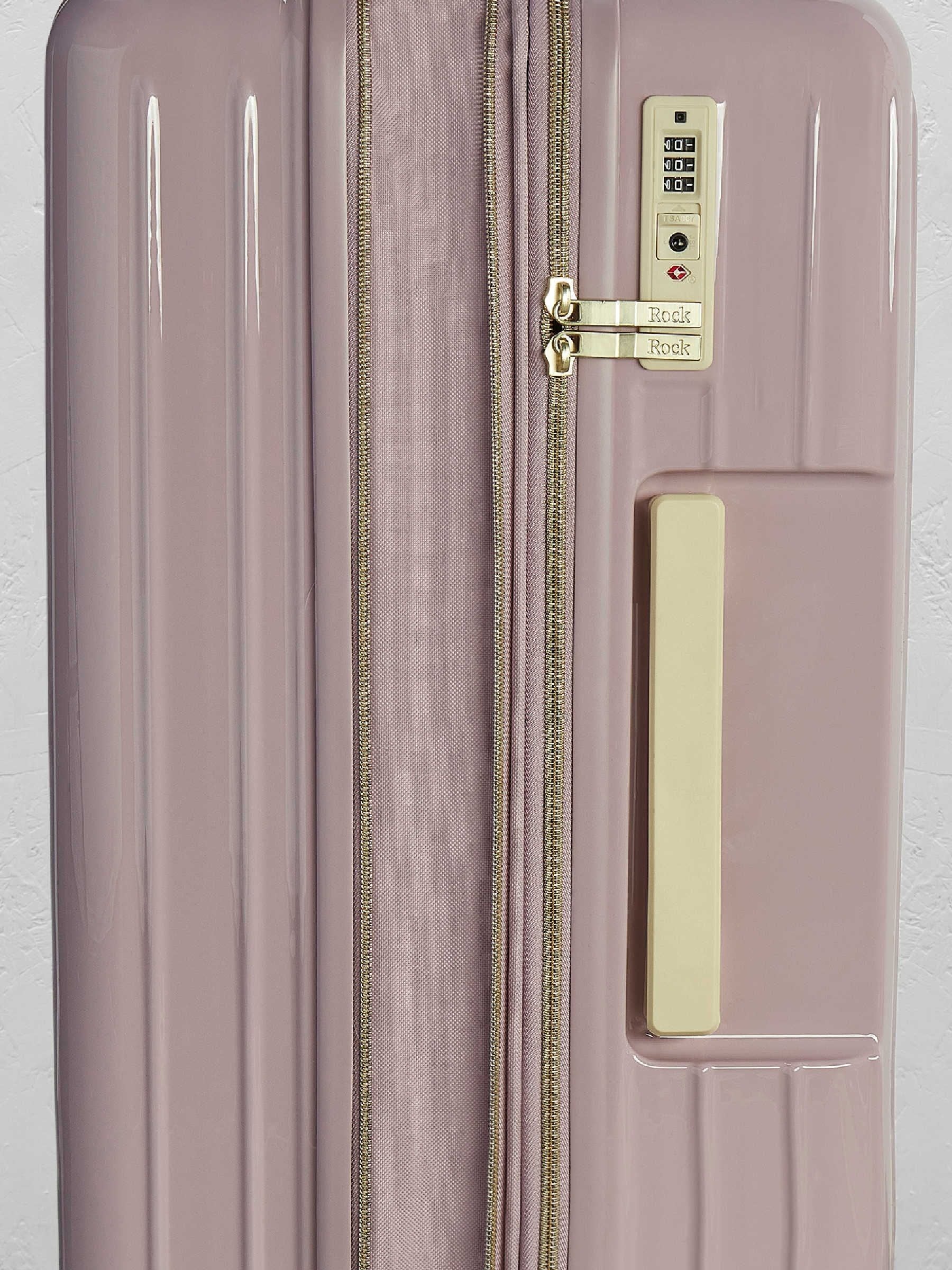 Rock Primrose large suitcase purple finish, UK version