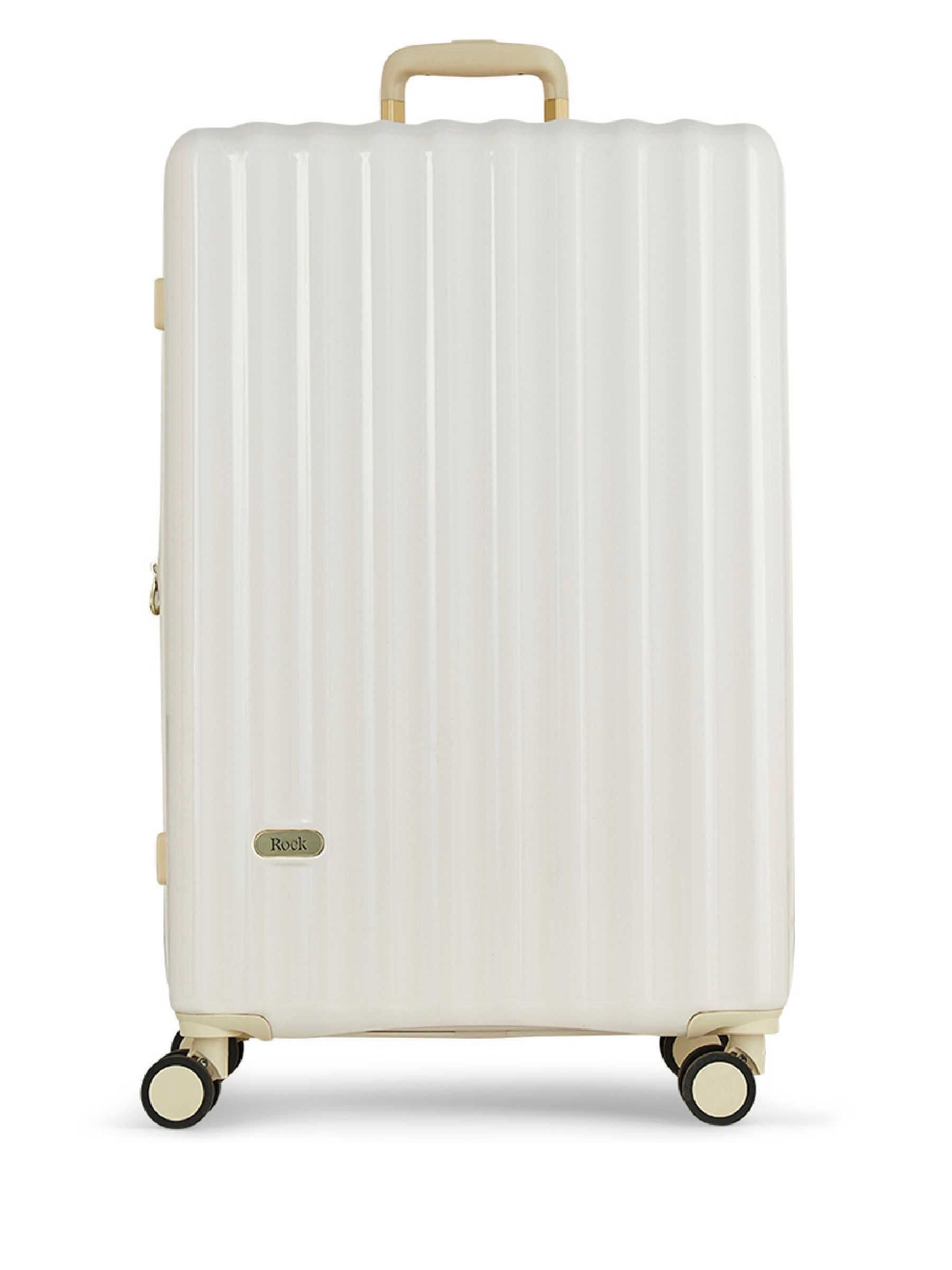 Rock Luggage Cream Large Primrose Suitcase