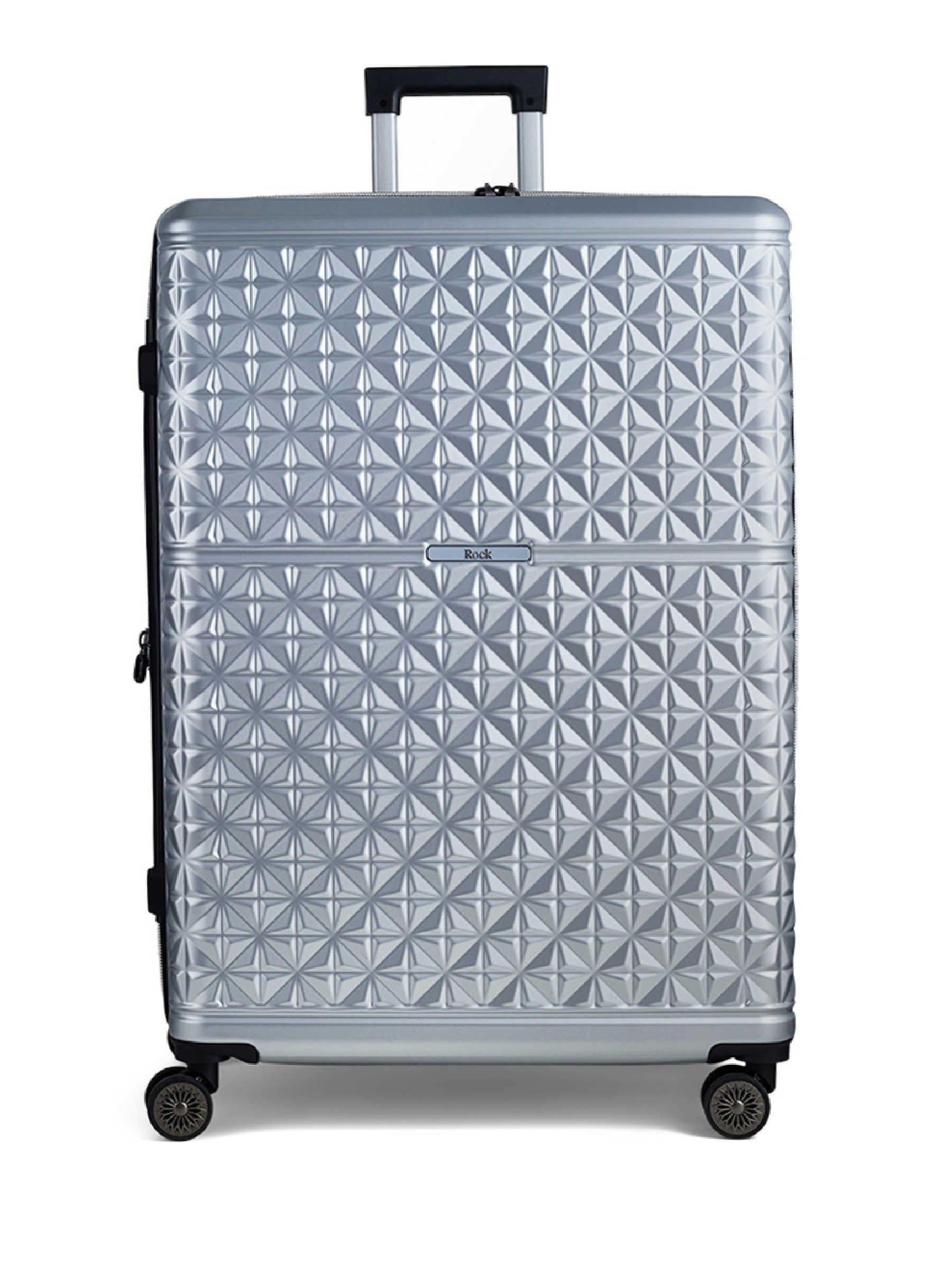 Rock Luggage Silver Large Maya Suitcase