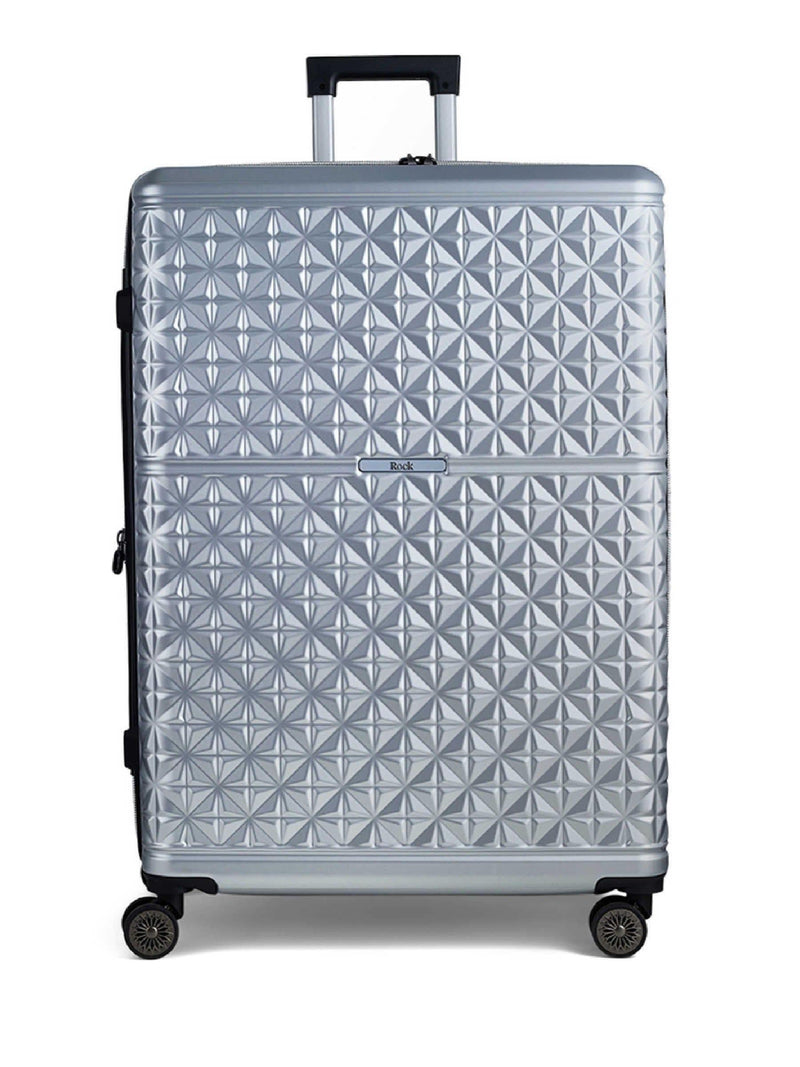 Rock Luggage Silver Large Maya Suitcase