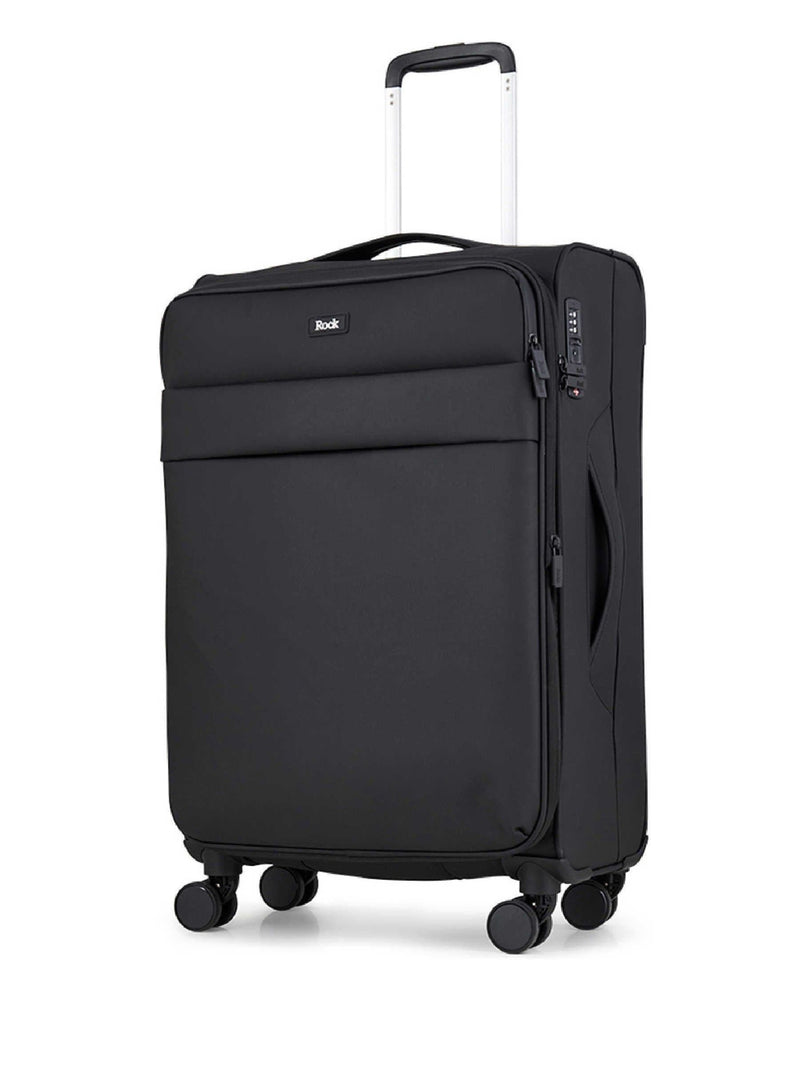 Rock Harper medium suitcase black - British product