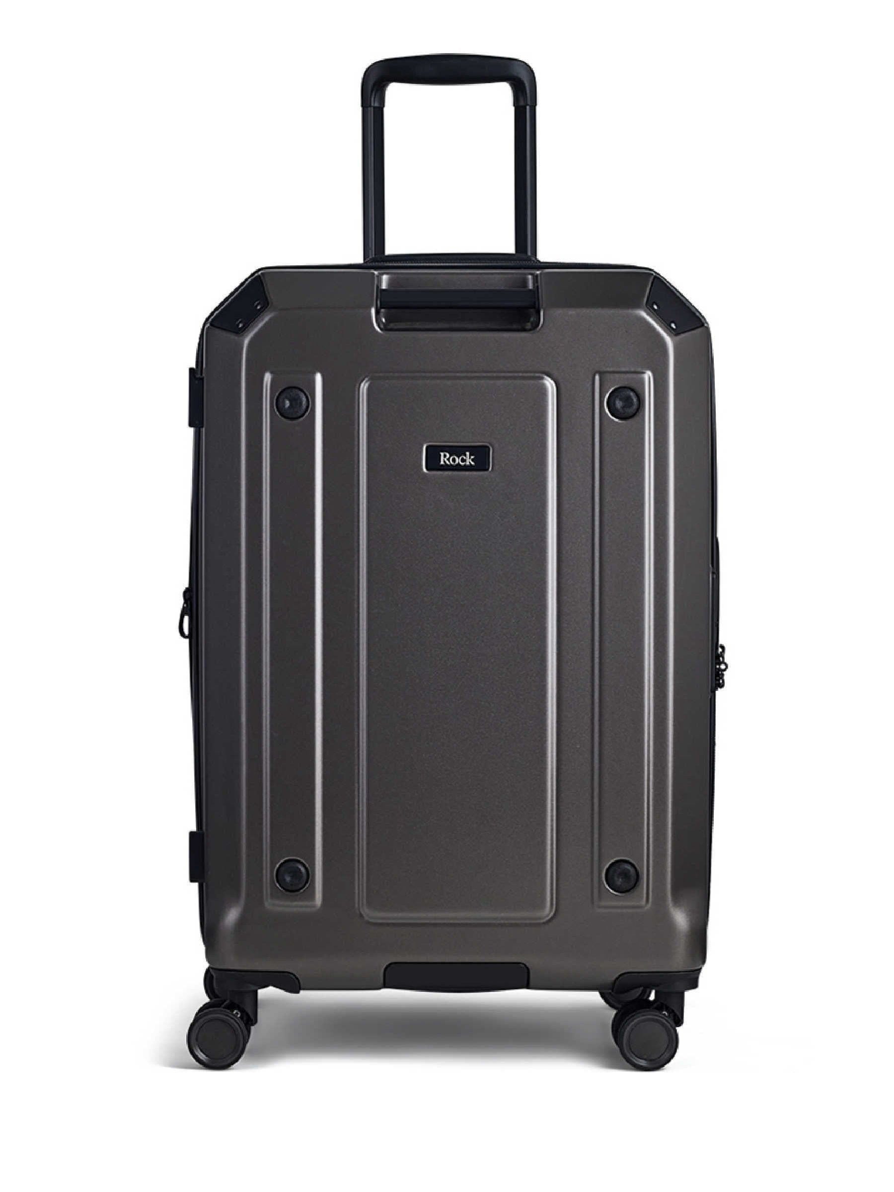 Rock Luggage Grey Medium Alpine Suitcase
