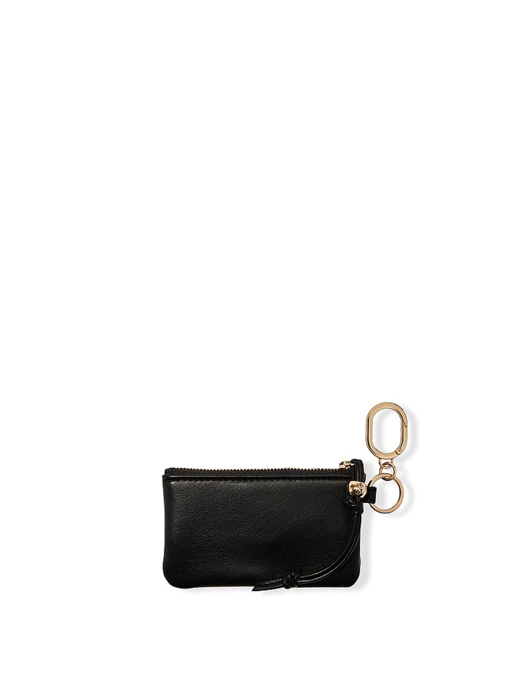 Victoria's Secret black nappa coin purse key ring, imported from the UK