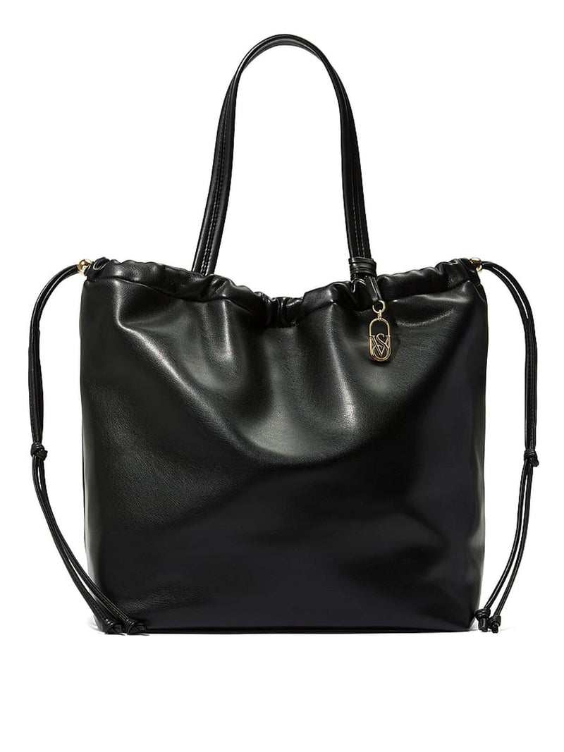 Victoria's Secret black nappa slouchy tote bag, imported from the UK