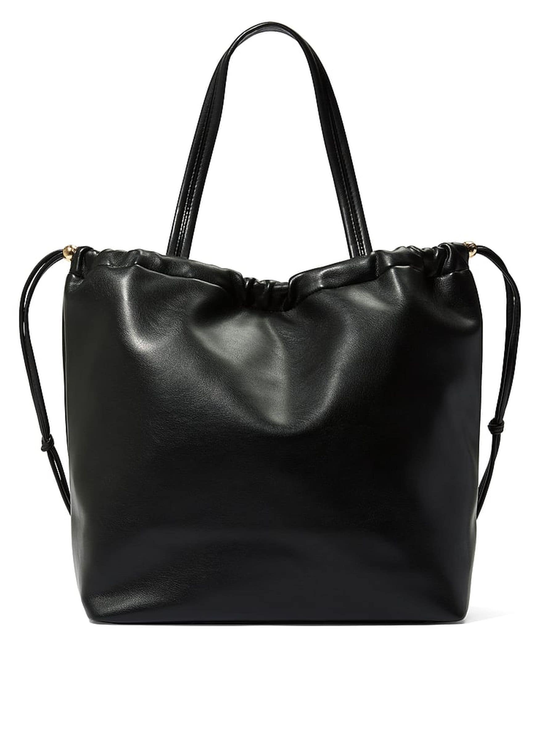 Victoria's Secret black nappa slouchy tote bag, imported from the UK