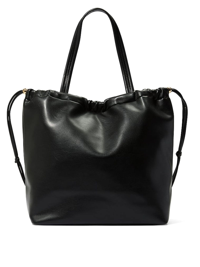 Victoria's Secret black nappa slouchy tote bag, imported from the UK