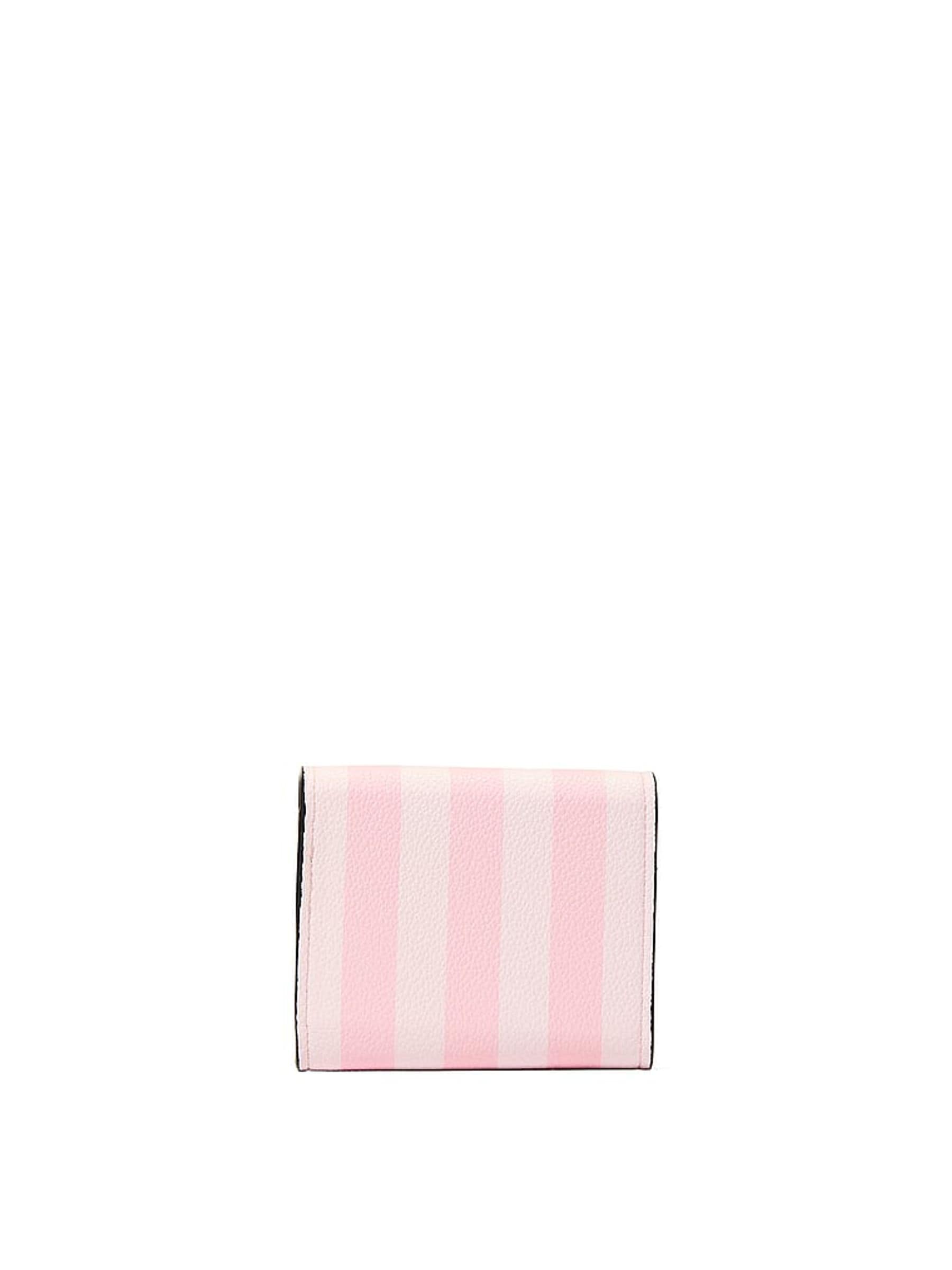 Victoria's Secret iconic stripe pink small wallet, imported from the UK