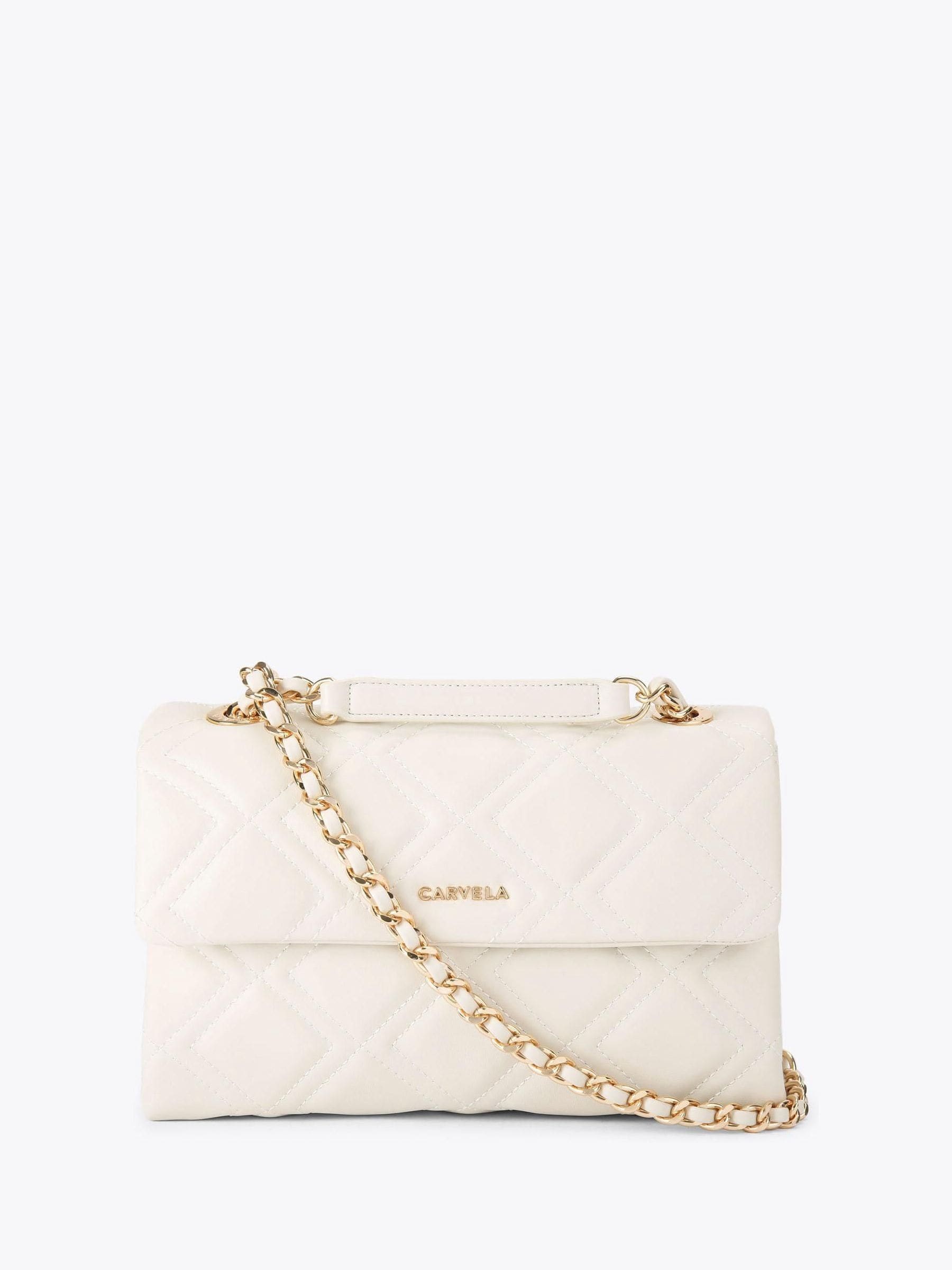 Carvela Cream Small Rosa Chain Shoulder Bag
