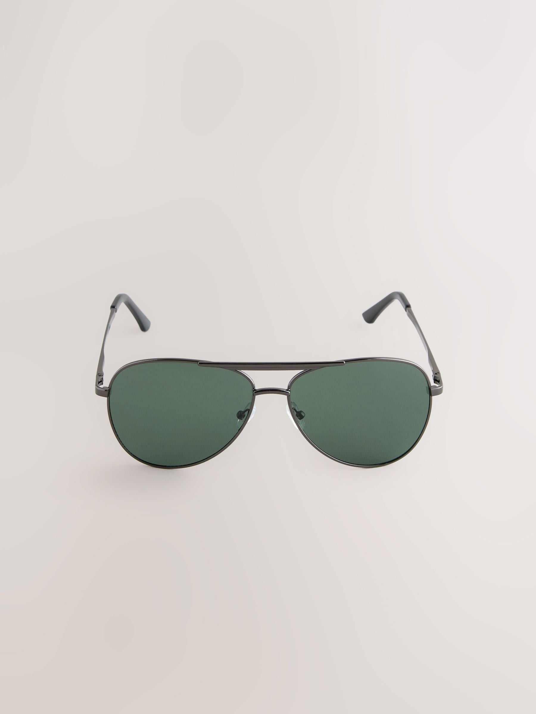 Gunmetal grey aviator sunglasses with UV protection - British product