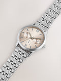 Blush boyfriend watch silver tone 3.5cm, imported from the UK