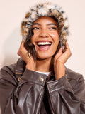 Friends Like These leopard print faux fur bucket hat, British brand
