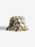 Friends Like These leopard print faux fur bucket hat, British brand
