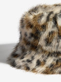 Friends Like These leopard print faux fur bucket hat, British brand