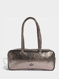 Adidas Originals grey metallic elongated handbag, imported from the UK