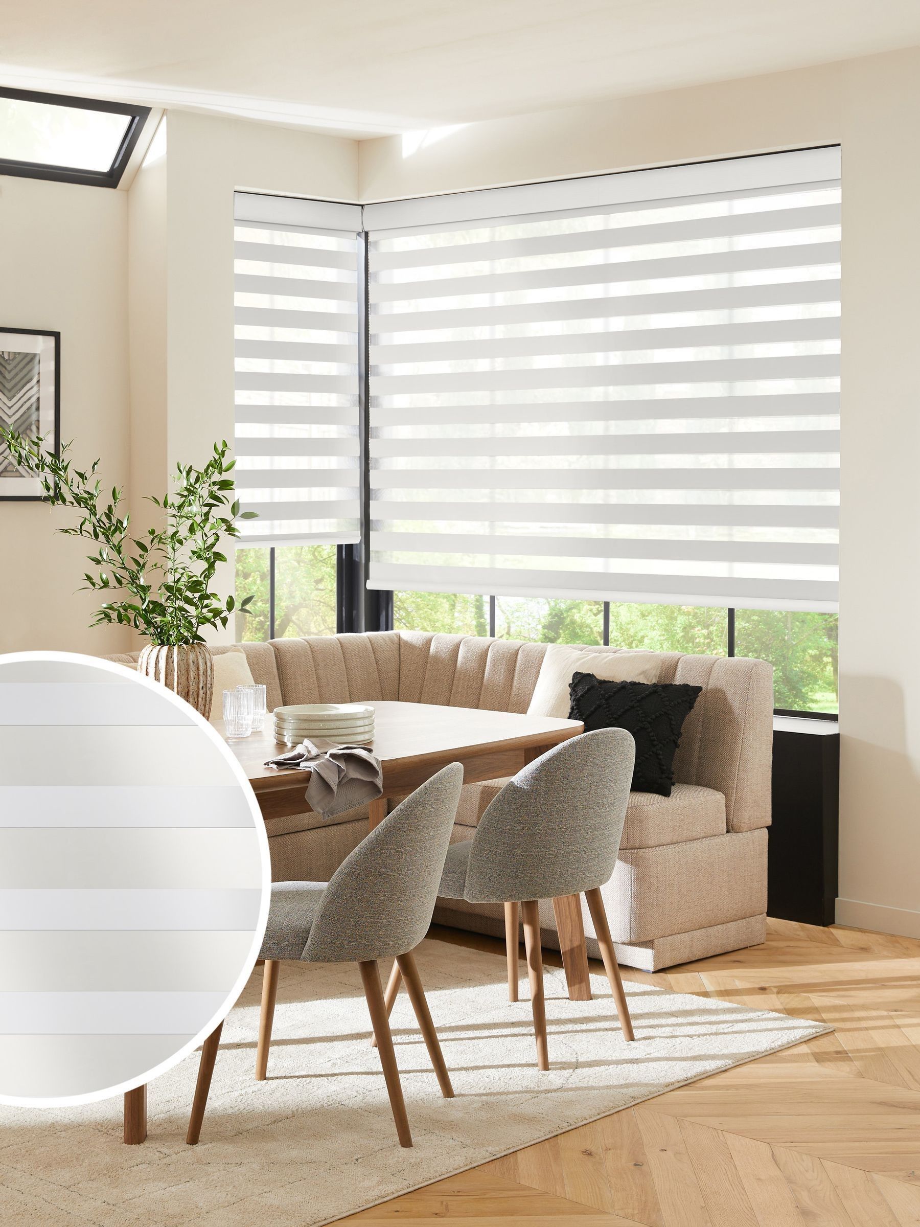 Parry cream day and night blind made to measure (British brand)