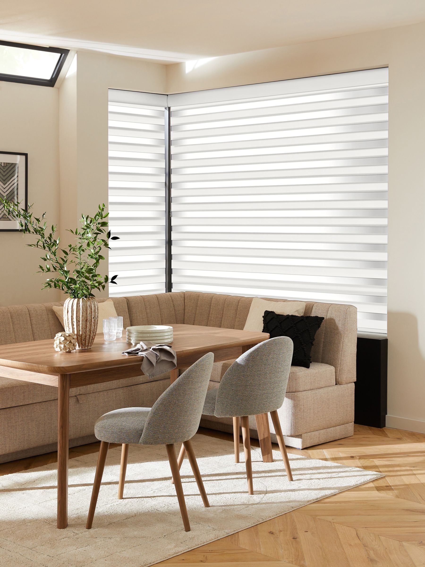 Parry cream day and night blind made to measure (British brand)