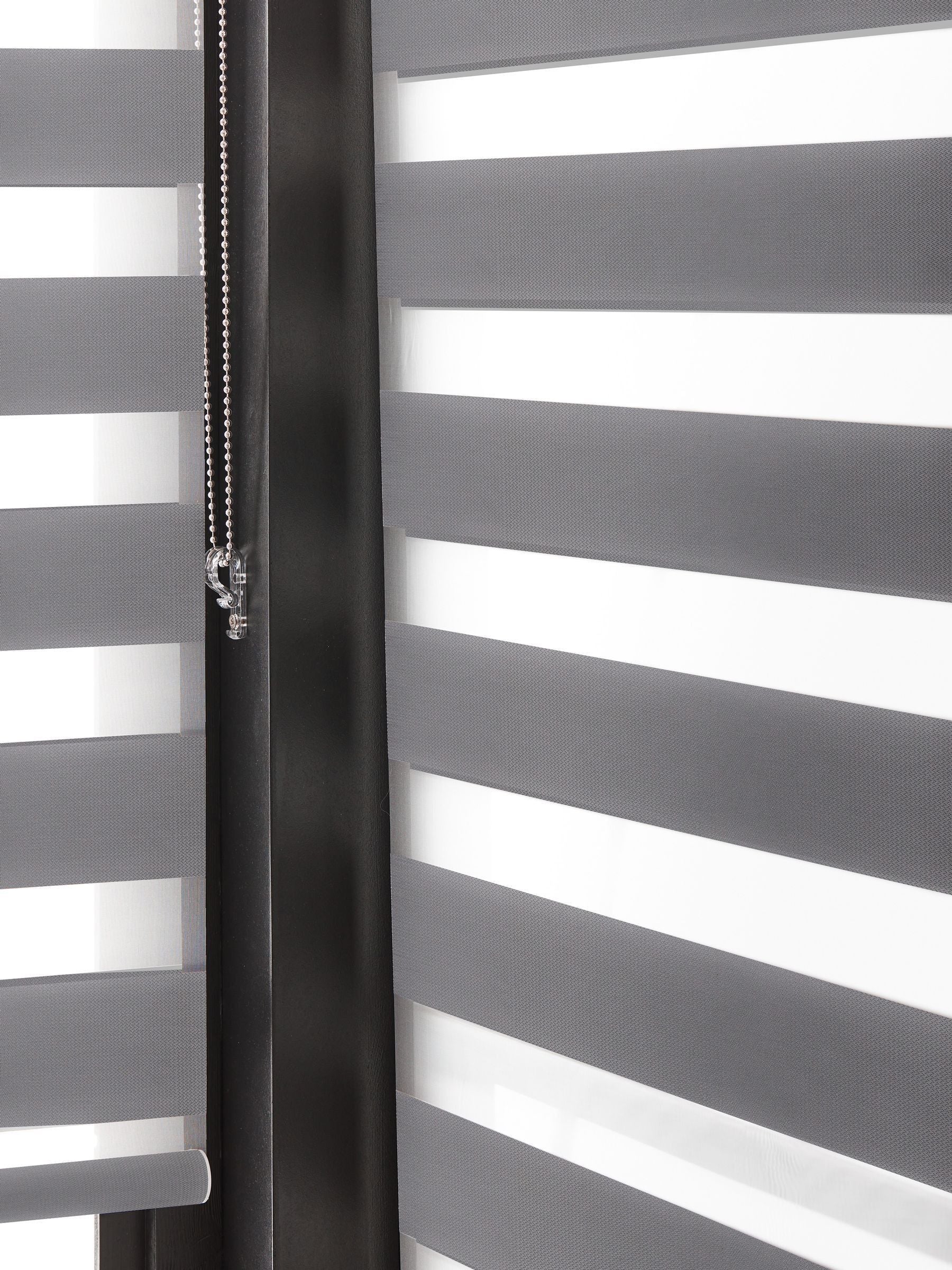 Grey day night blind made to measure (British brand)