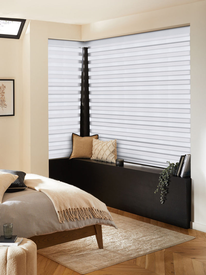 Thar white day and night roller blind - British product