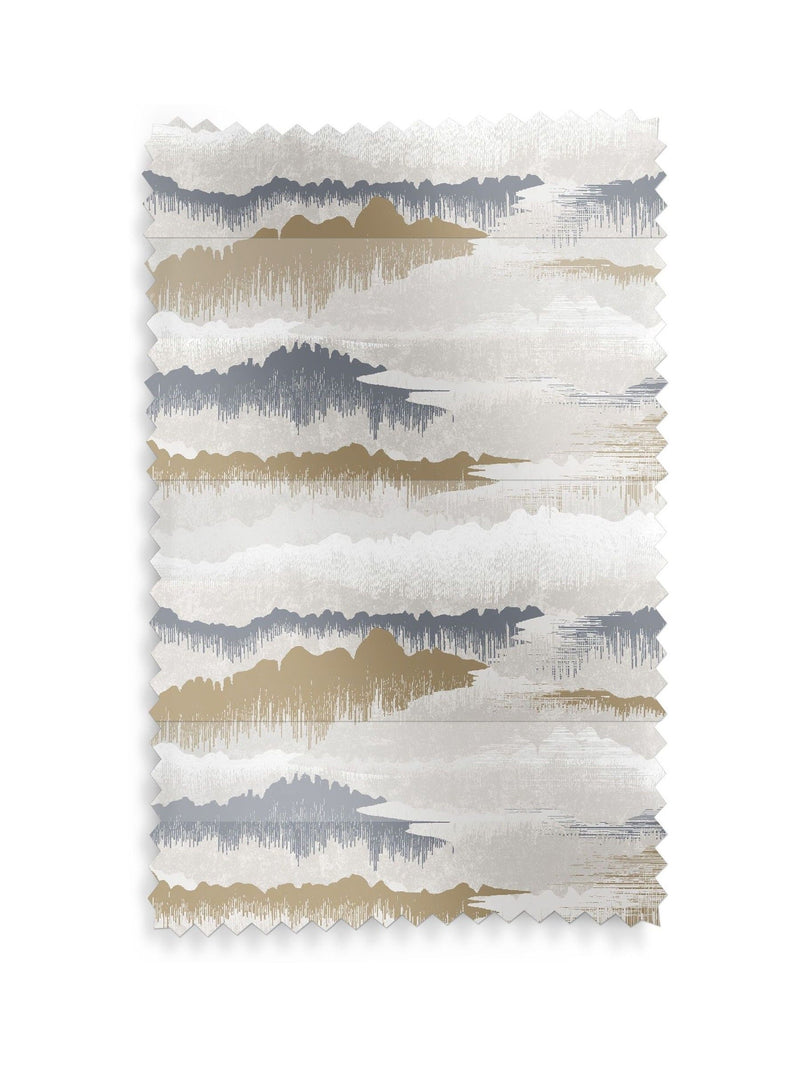 Natural Saul day and night blind ink colour geometric print, imported from the UK
