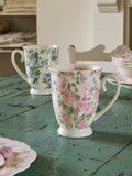 Multi Floral porcelain mug set of 4, imported from the UK