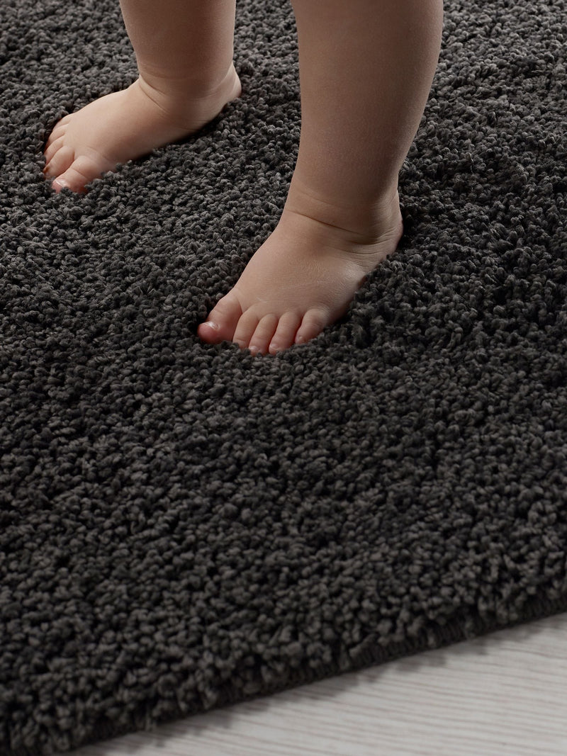 My Rug black shaggy shower mat 50x80 - British product