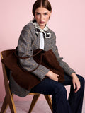 Tabitha Simmons x Next chocolate brown suede shopper bag, UK version