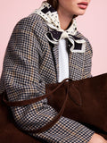 Tabitha Simmons x Next chocolate brown suede shopper bag, UK version