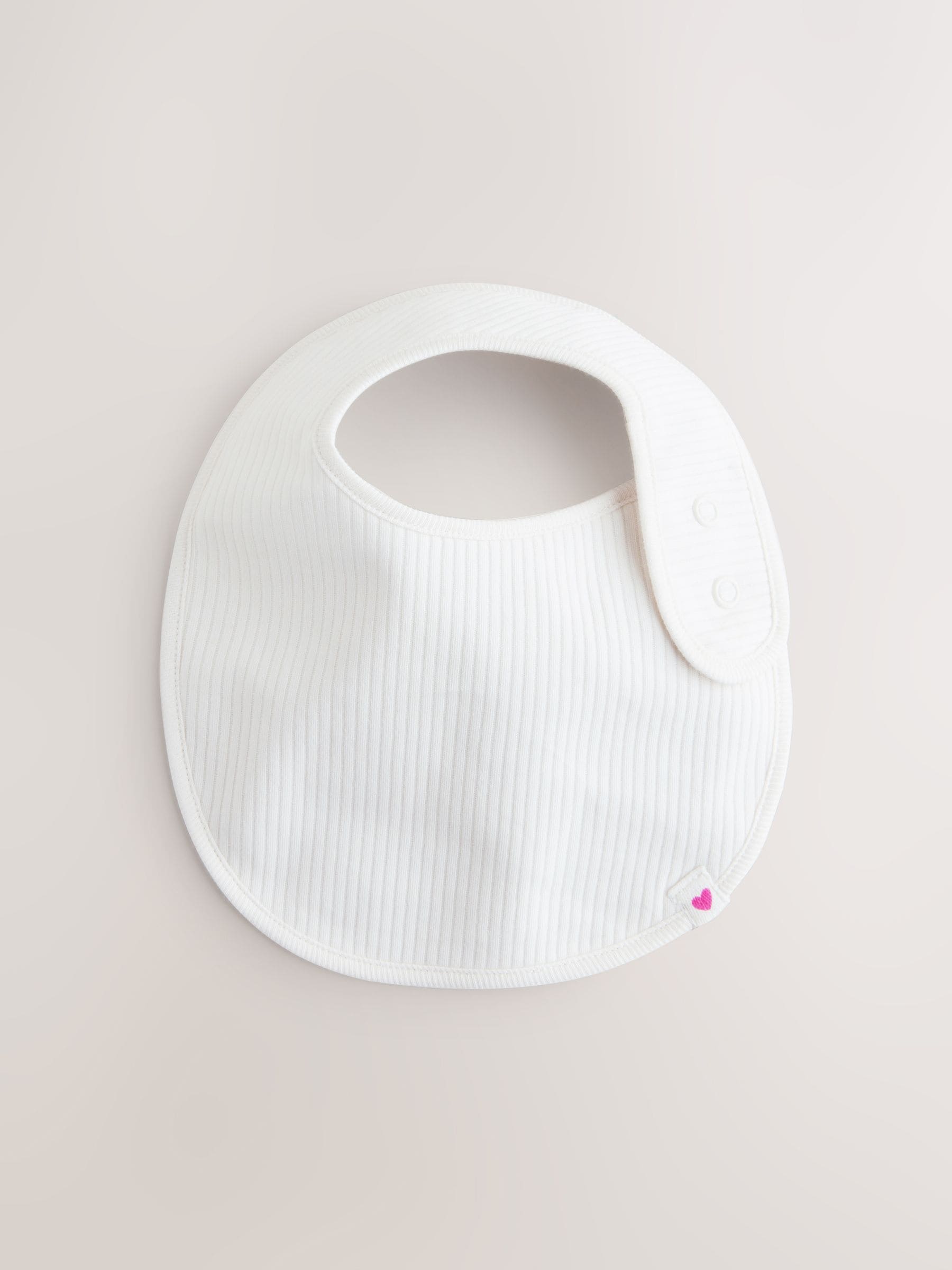 Pink cotton baby bibs 5 pack - British product