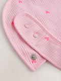 Pink cotton baby bibs 5 pack - British product