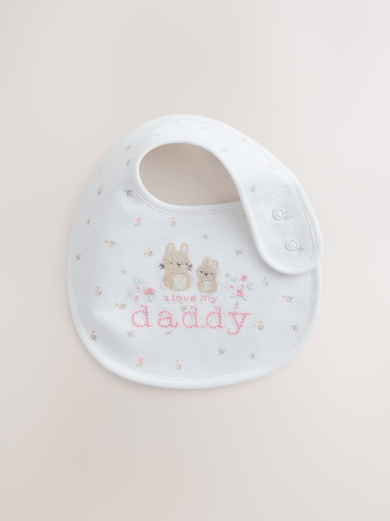 Pink Mummy/Daddy Family Baby Bibs 2 Pack