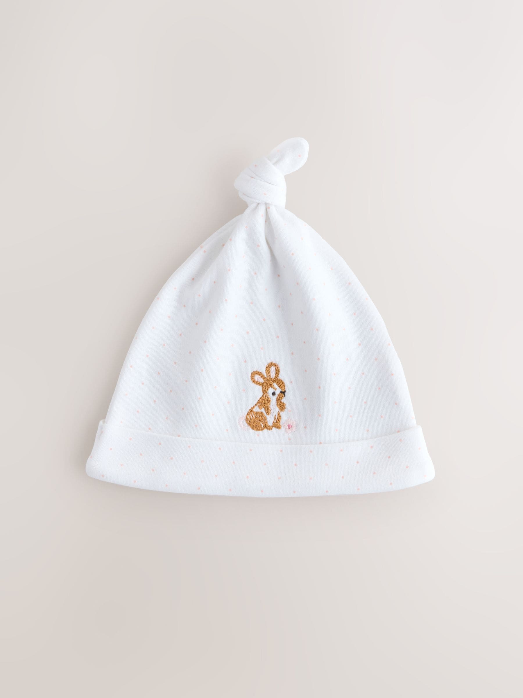 Pink tie top baby beanie 3 pack (0-12mths), imported from the UK
