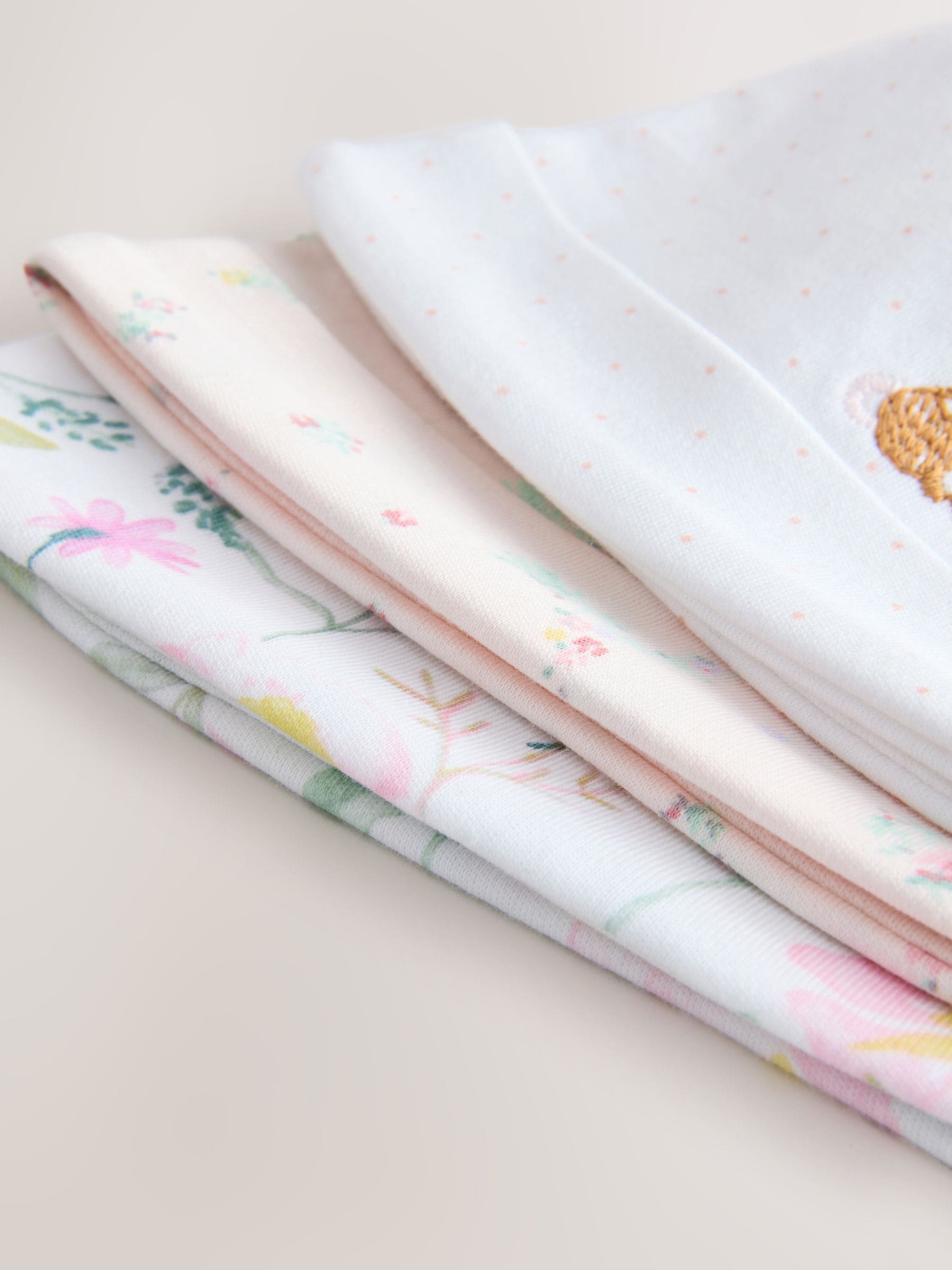 Pink tie top baby beanie 3 pack (0-12mths), imported from the UK