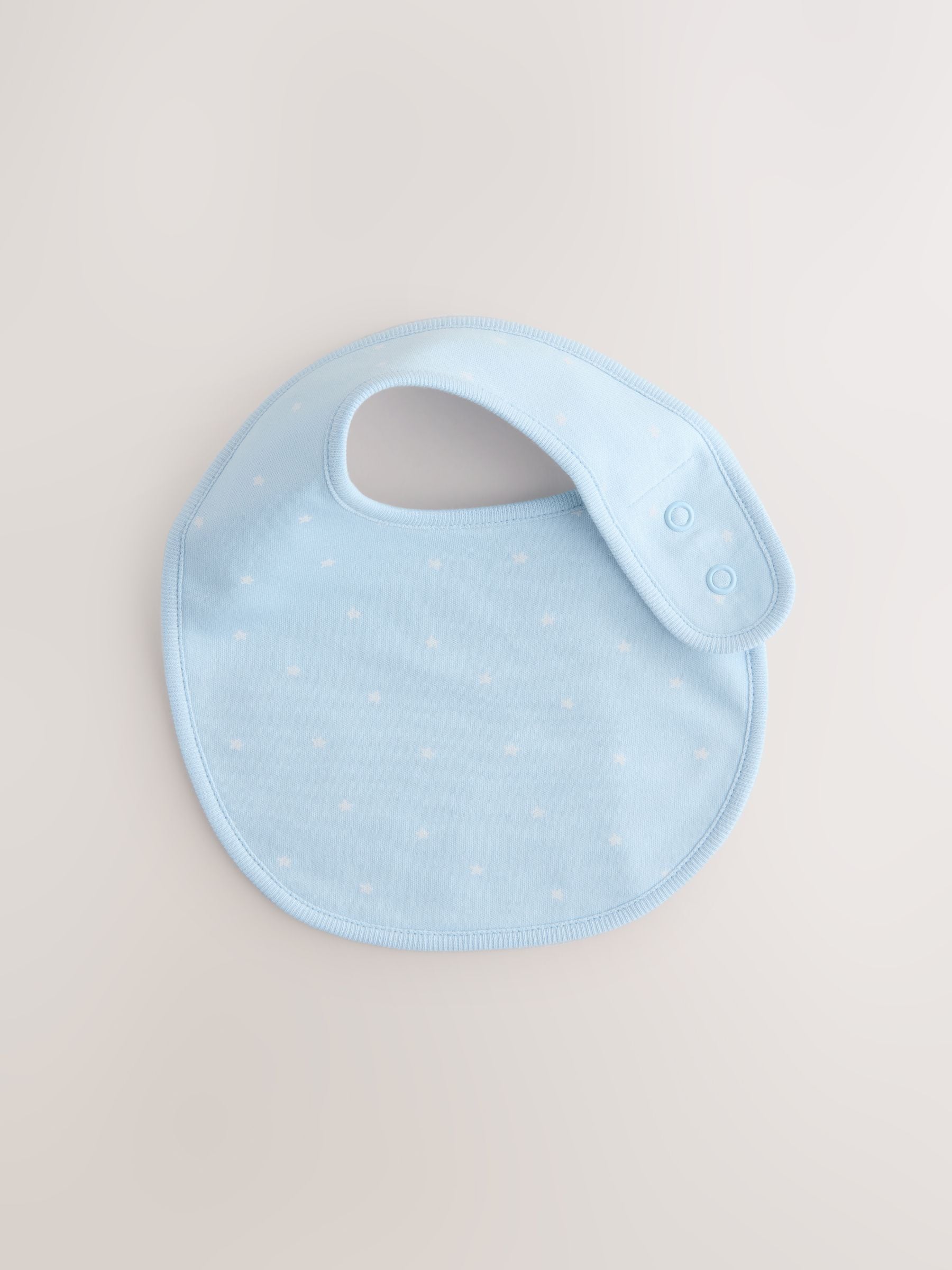 Blue baby bibs 3 pack of cotton, imported from the UK