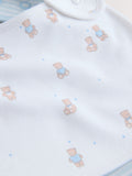 Blue baby bibs 3 pack of cotton, imported from the UK